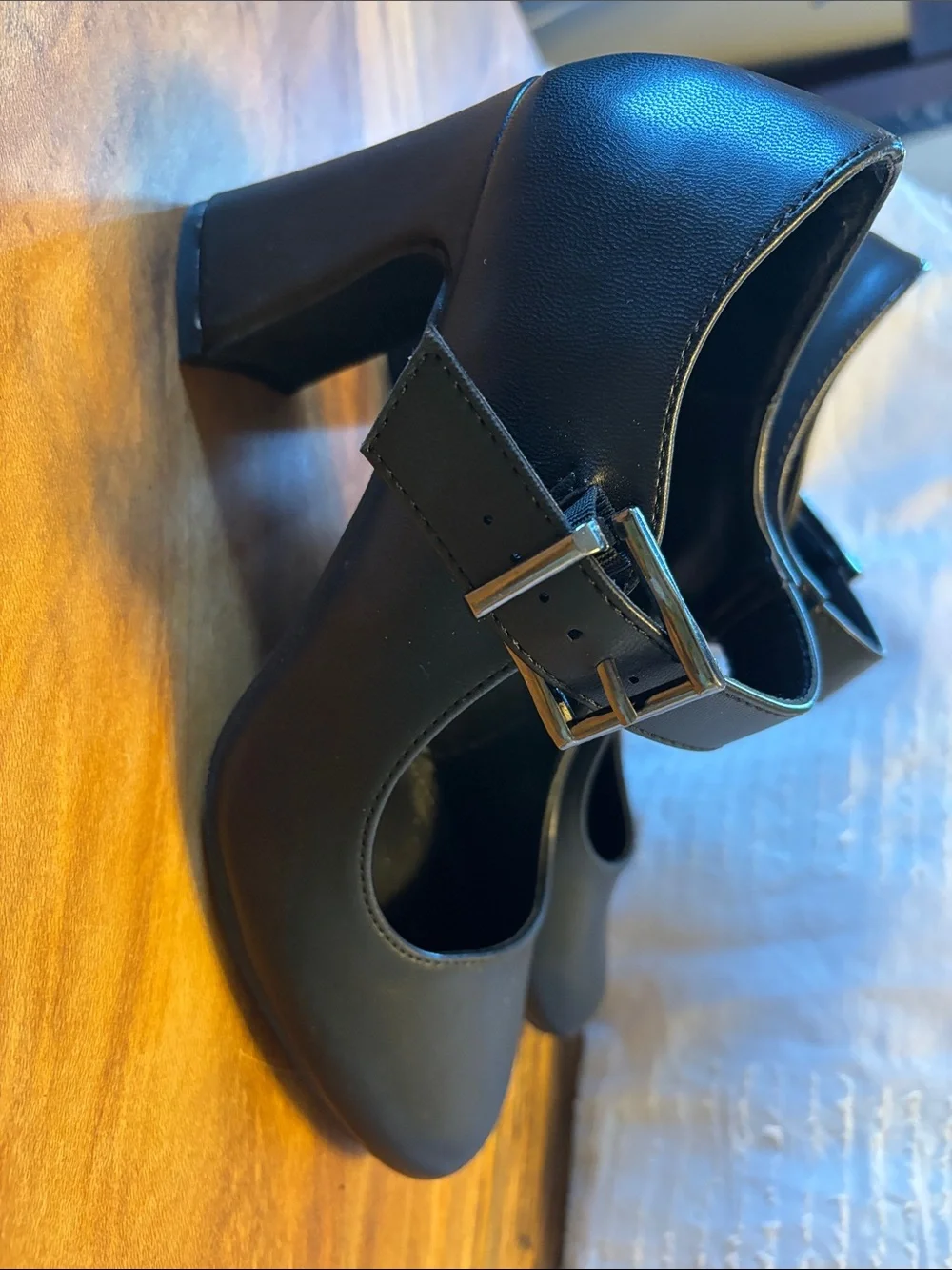 Black Mary Jane Pumps - Comfortable Women's Dress Shoes Size 6